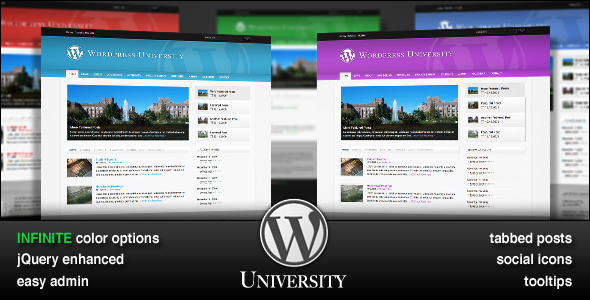 university WordPress theme 1