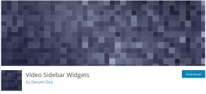 Video Sidebar Widgets