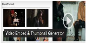 Video Embed Thumbnail Generator